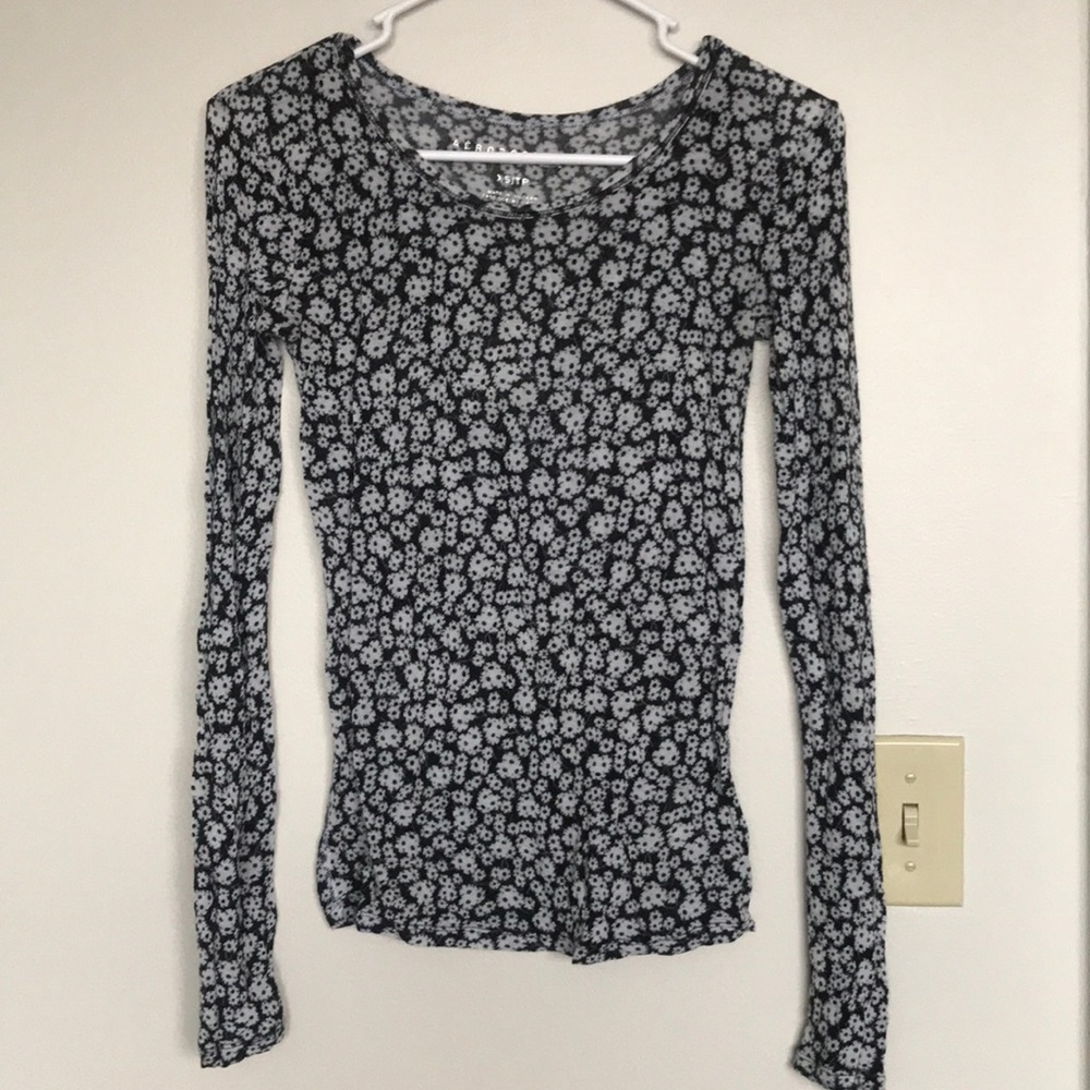 Aeropostale Floral Long Sleeve